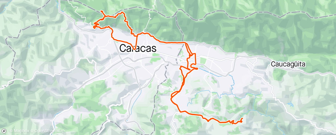 Map of the activity, Camino de los Españoles