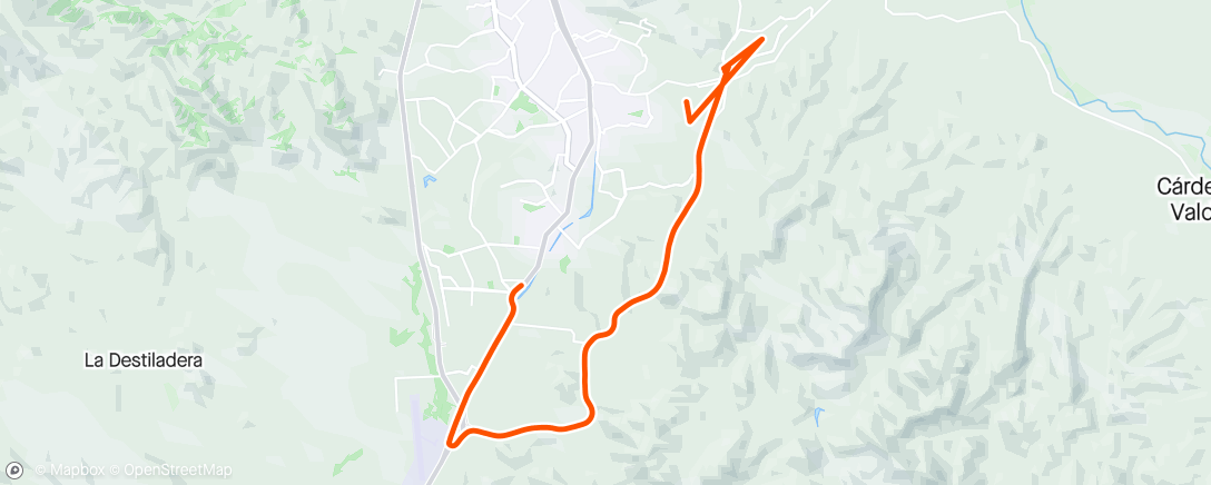 Map of the activity, 5 de mayo race