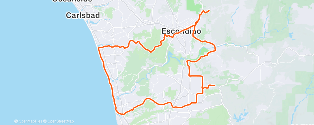 Map of the activity, Morning Ride