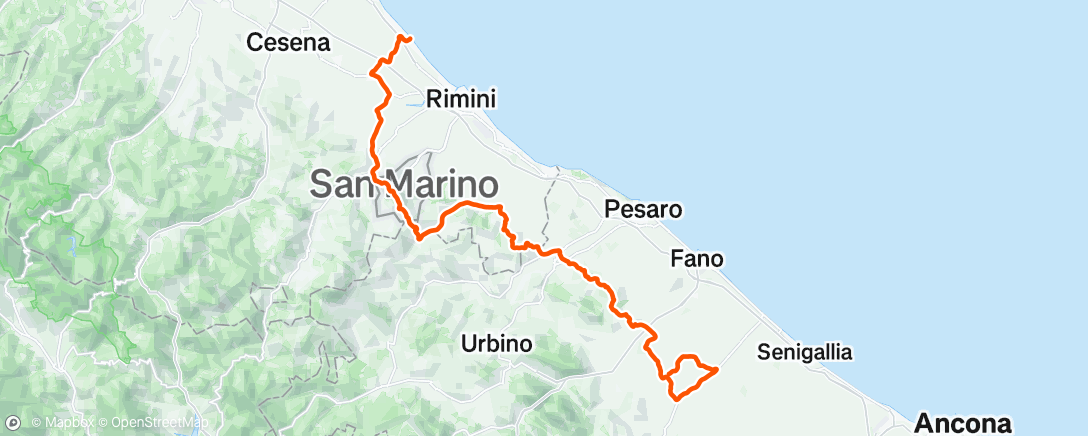 Map of the activity, Morning Ride