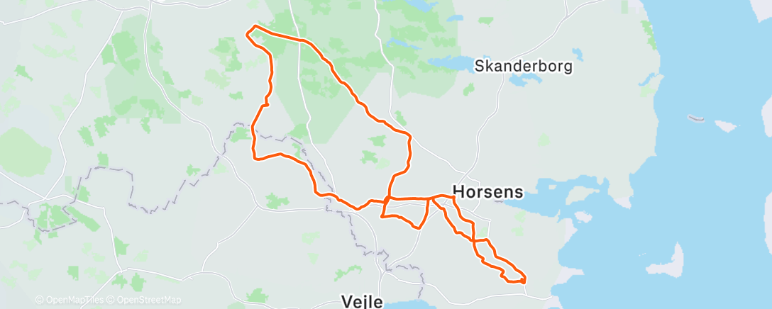Map of the activity, Morning Ride