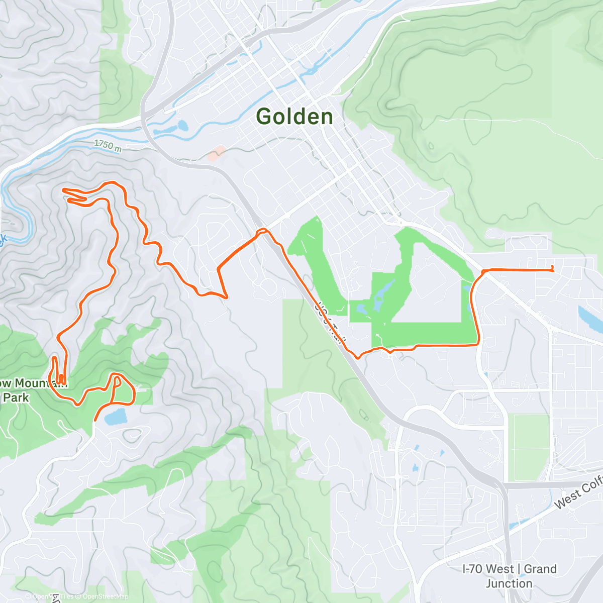 Map of the activity, NYE lookout with chris