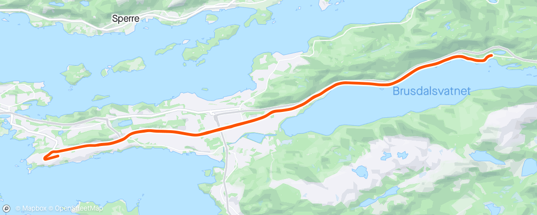 Карта физической активности (Tacotråkk i Brusdalen (2x))