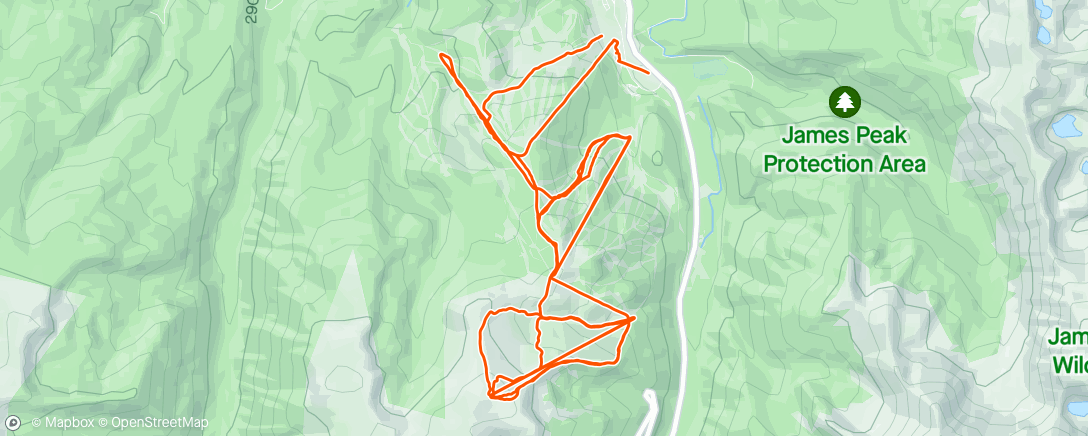 Map of the activity, Winter park