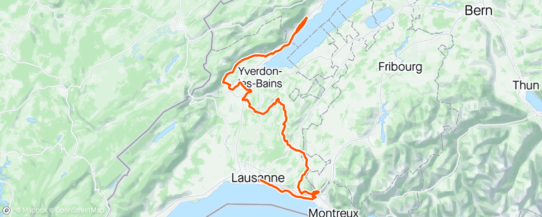 Map of the activity, Sortie vélo le midi