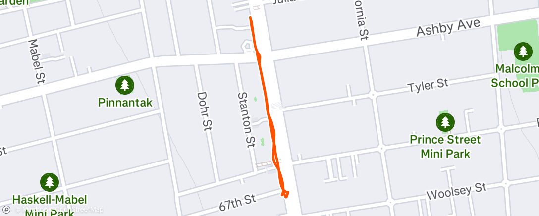 Map of the activity, Afternoon Ride