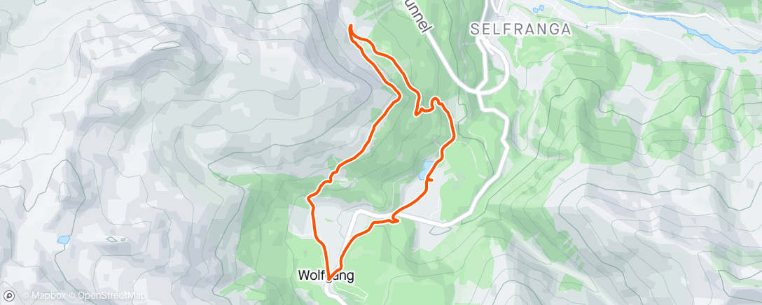 Map of the activity, Traillauf zur Mittagszeit