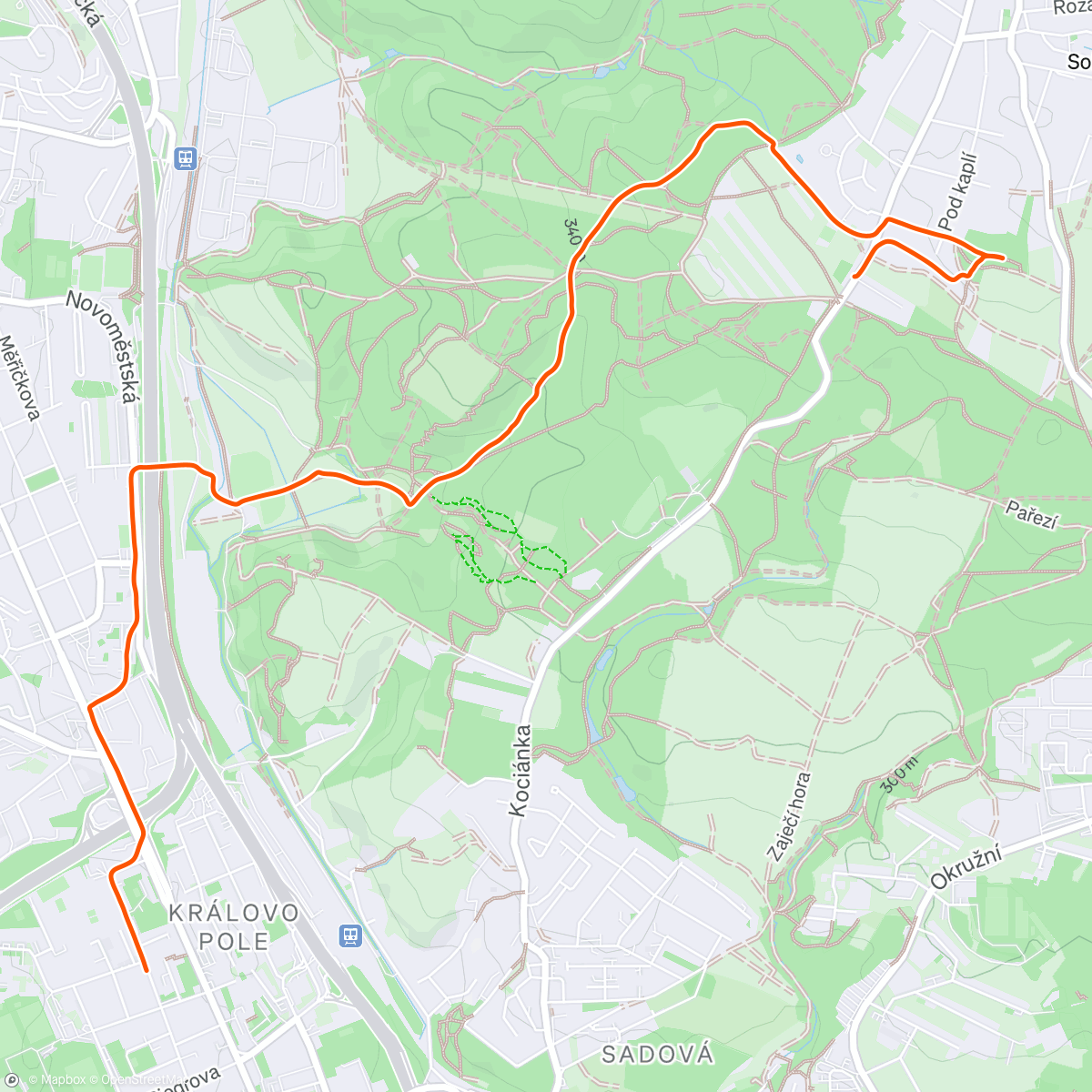 Map of the activity, dámský výšlap na rozhlednu 🌬️...