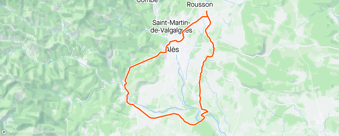Map of the activity, Petite sortie vélo du samedi matin avec comme compagnon le vent