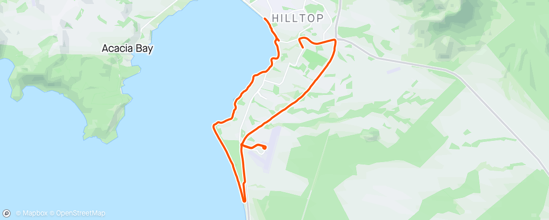 Map of the activity, ANZAC miles 🏃‍♂️