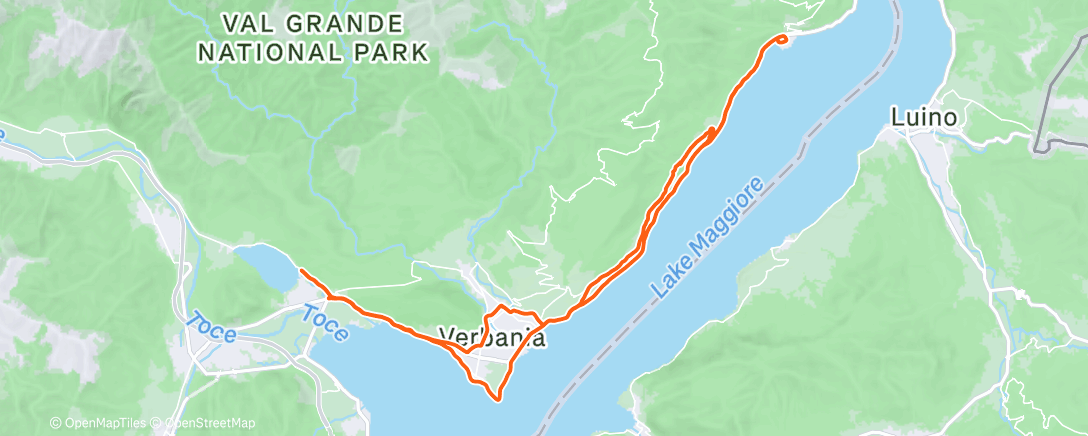 Map of the activity, Cannero e Panoramica