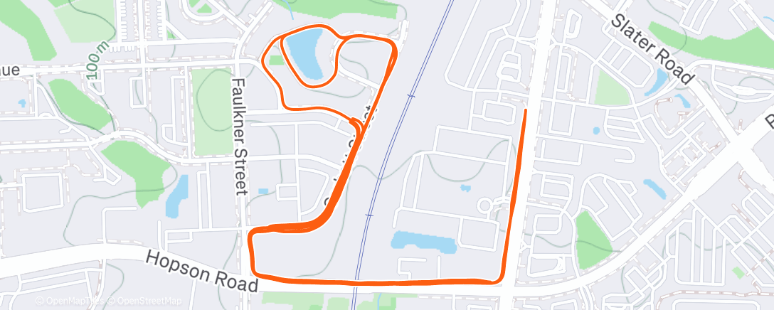 Карта физической активности (Lunch Trail Run)