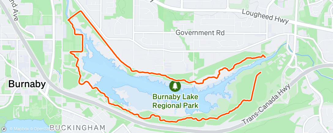 Map of the activity, Afternoon Hike