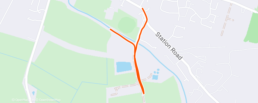 Map of the activity, Lunch Run