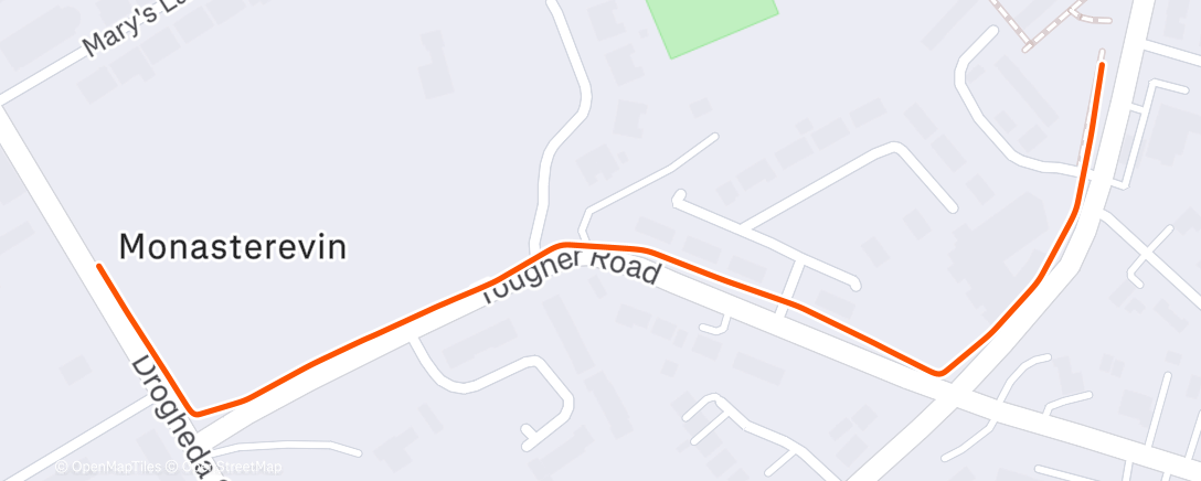 Map of the activity, Evening Walk