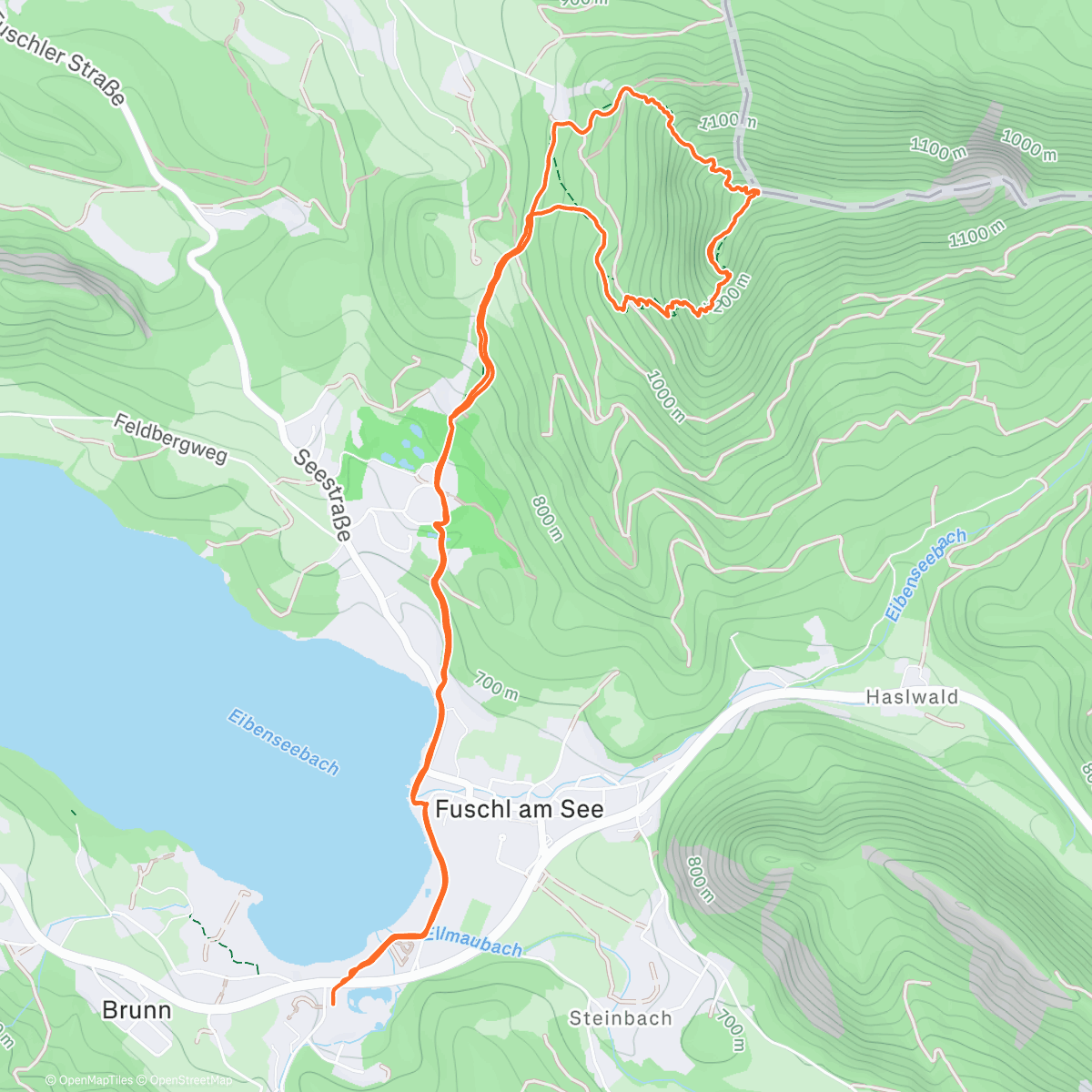 Map of the activity, frauenkopf/schober