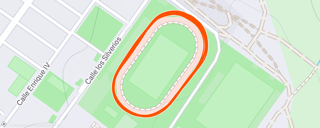 Map of the activity, Evening Run