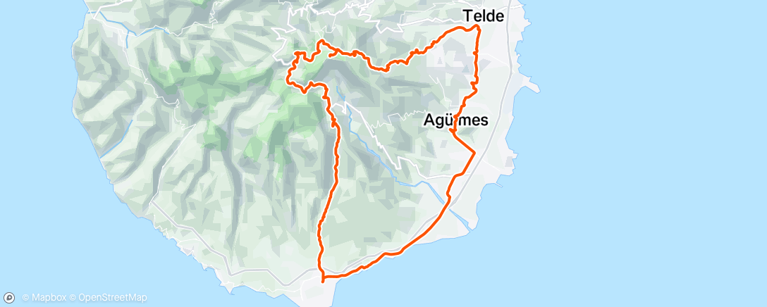 Map of the activity, Only one climb today