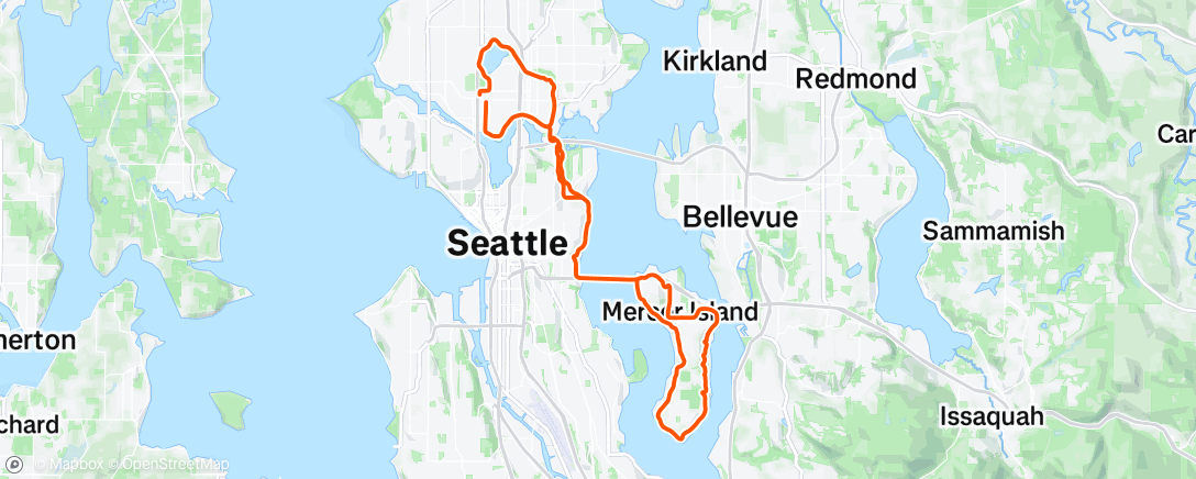 Map of the activity, Morning Ride