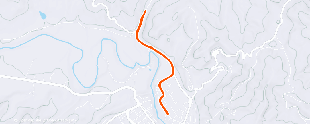 Map of the activity, Lunch Run