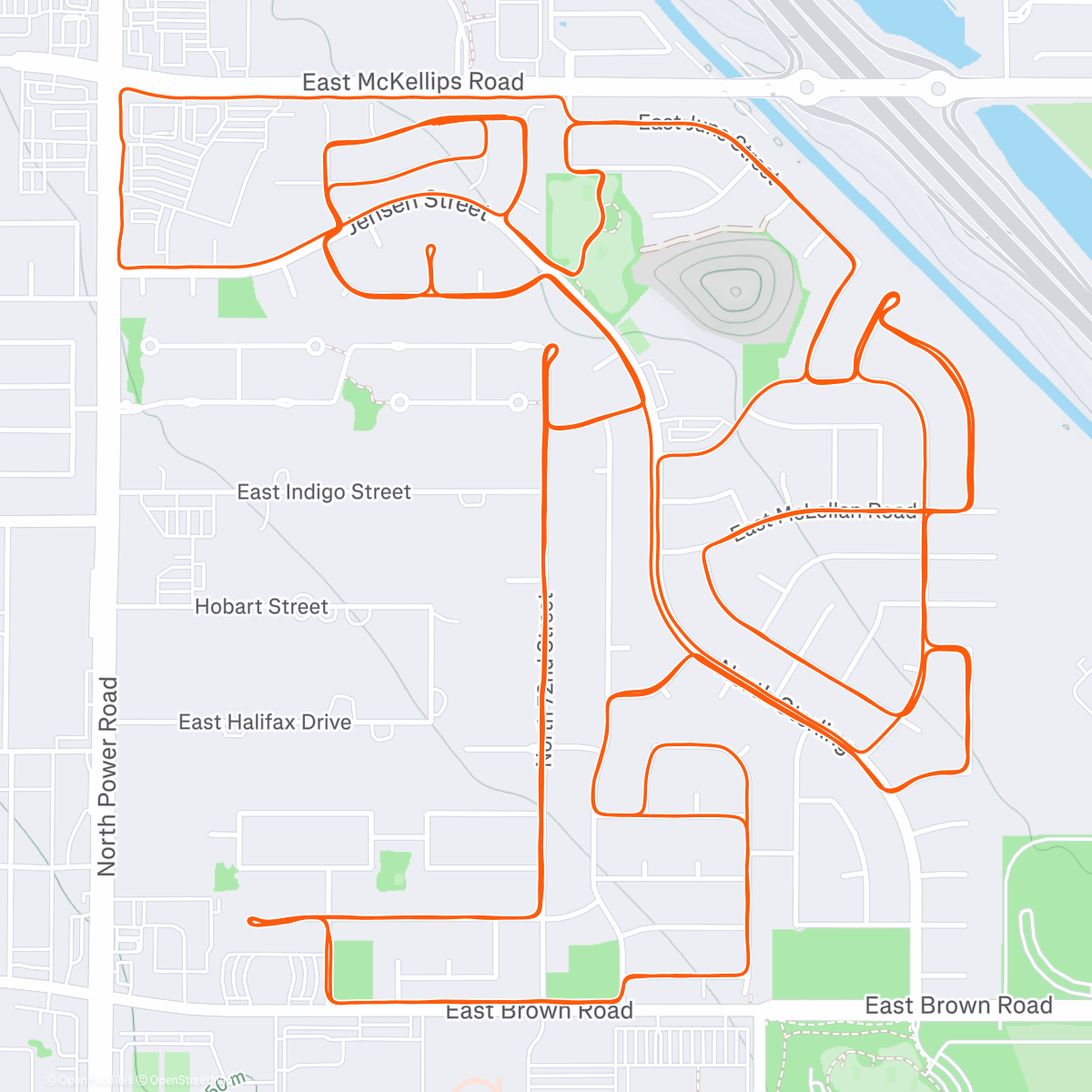 Map of the activity, seventeen