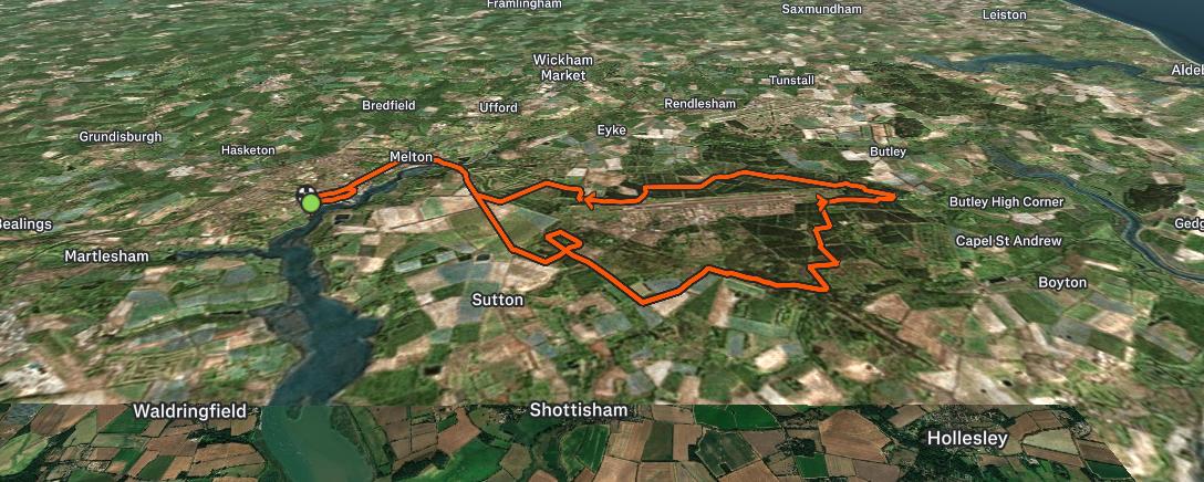 Map of the activity, Gravel with Dad