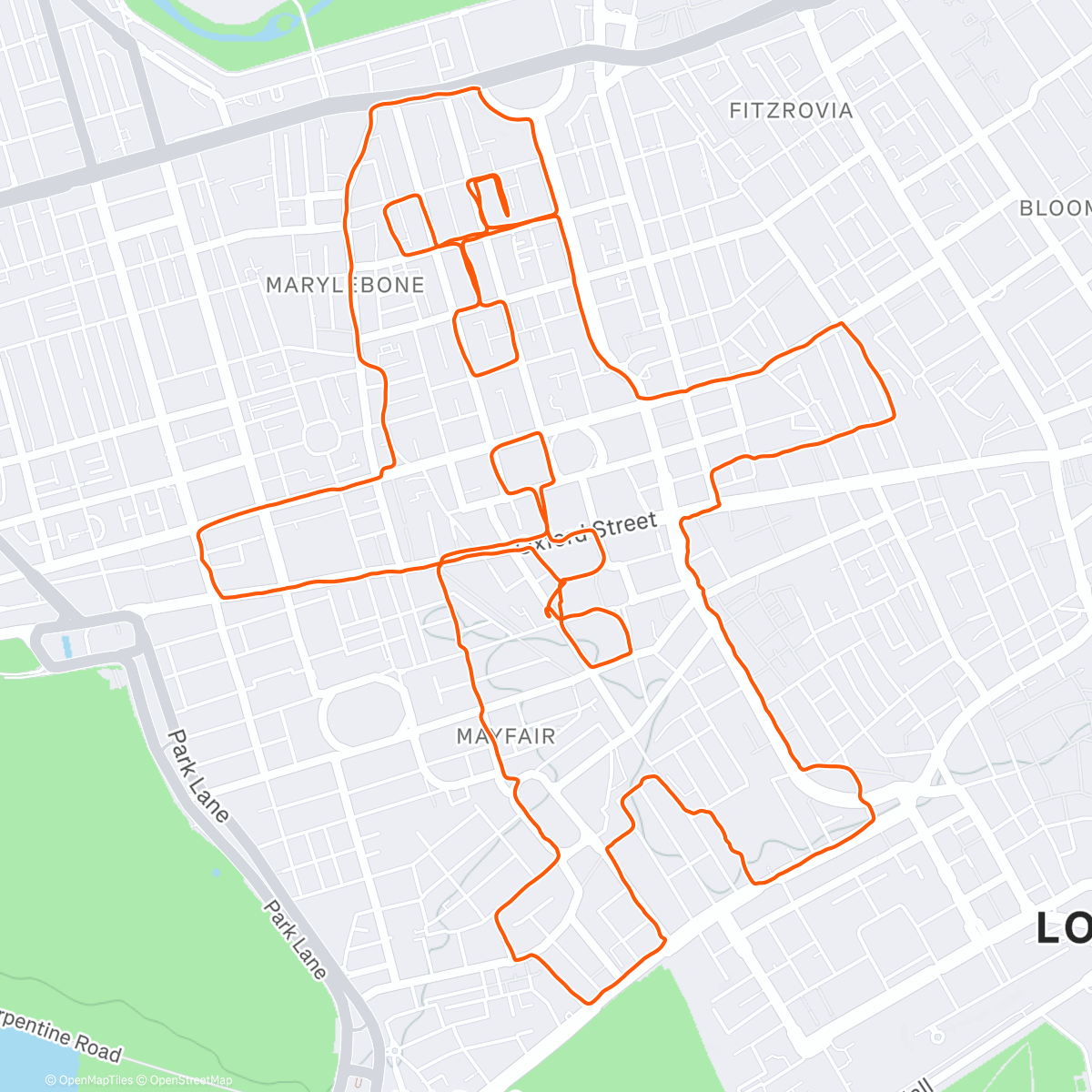 Map of the activity, Run, run, run as fast as you can …