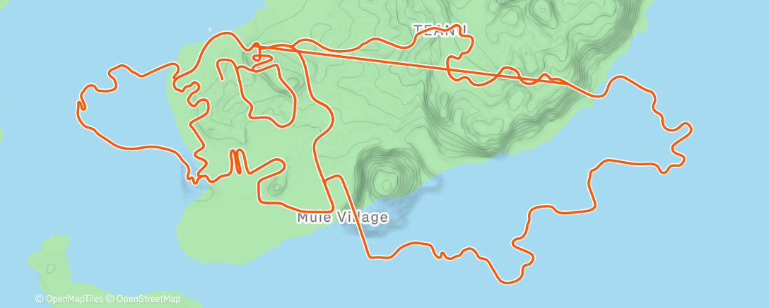 Map of the activity, Zwift - Group Ride: Rapha Festive 500 with Maria @ 2.2 W/KG on Watopia's Waistband in Watopia