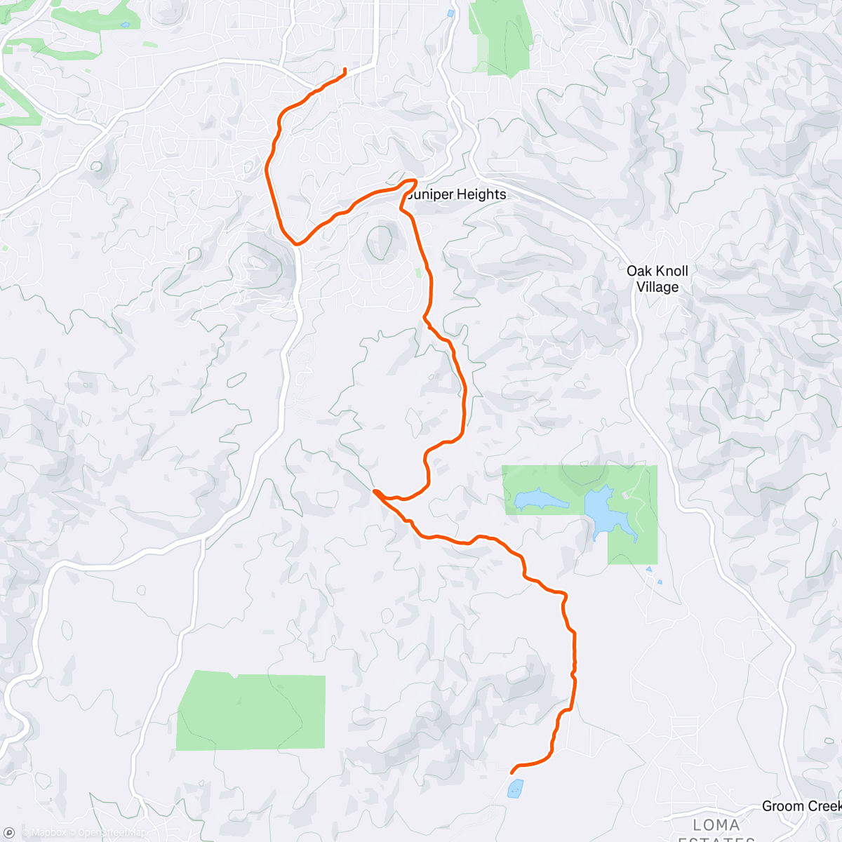 Map of the activity, Afternoon Ride