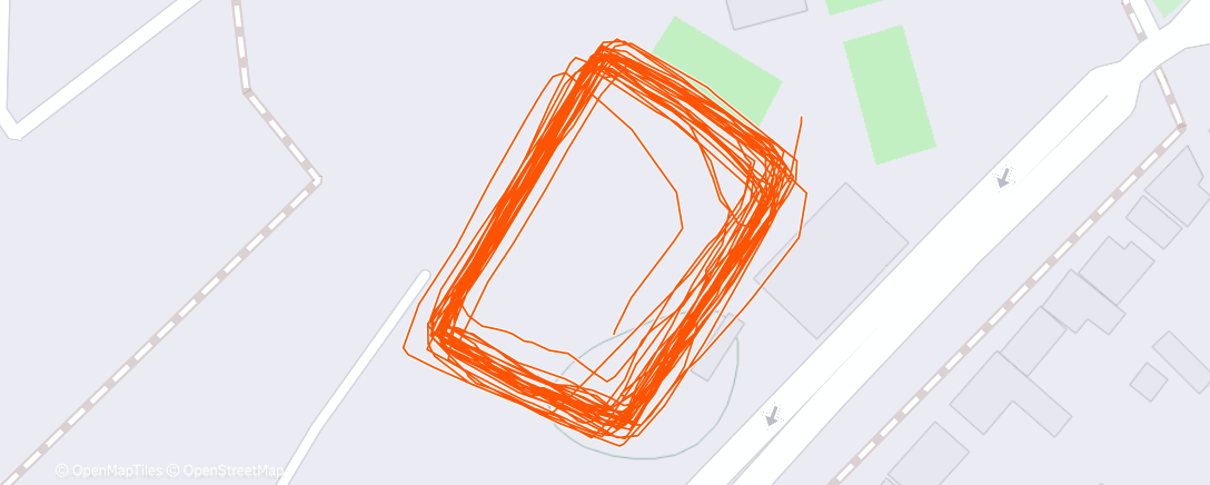Map of the activity, Afternoon Run