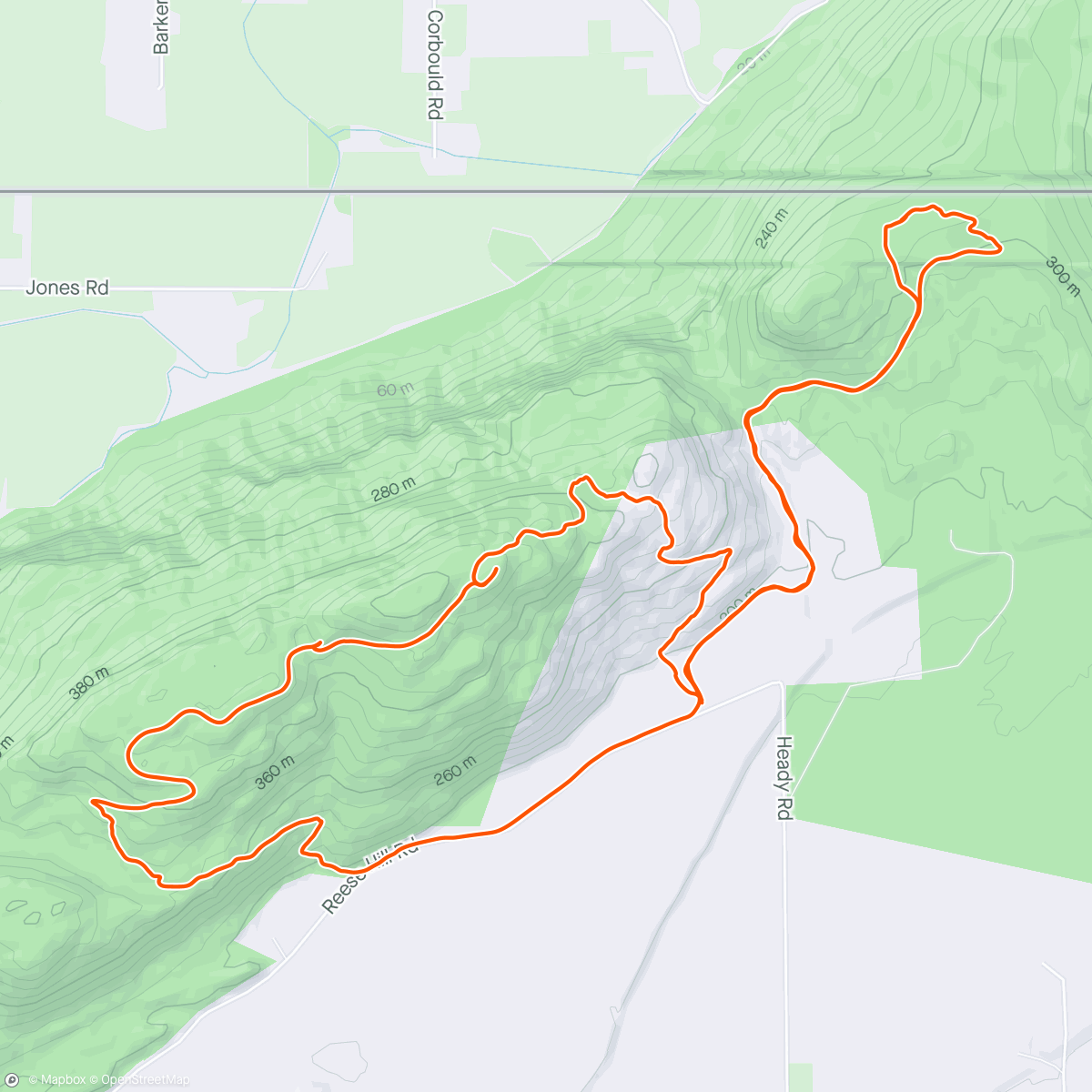 Map of the activity, Vedder