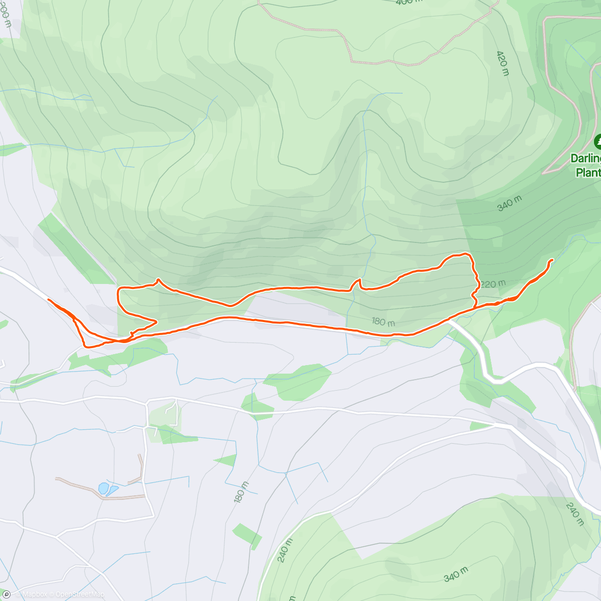 Karte der Aktivität „Trail walk /run with Ollie and Eddie 🏃🏽‍♀️🐶🐶”