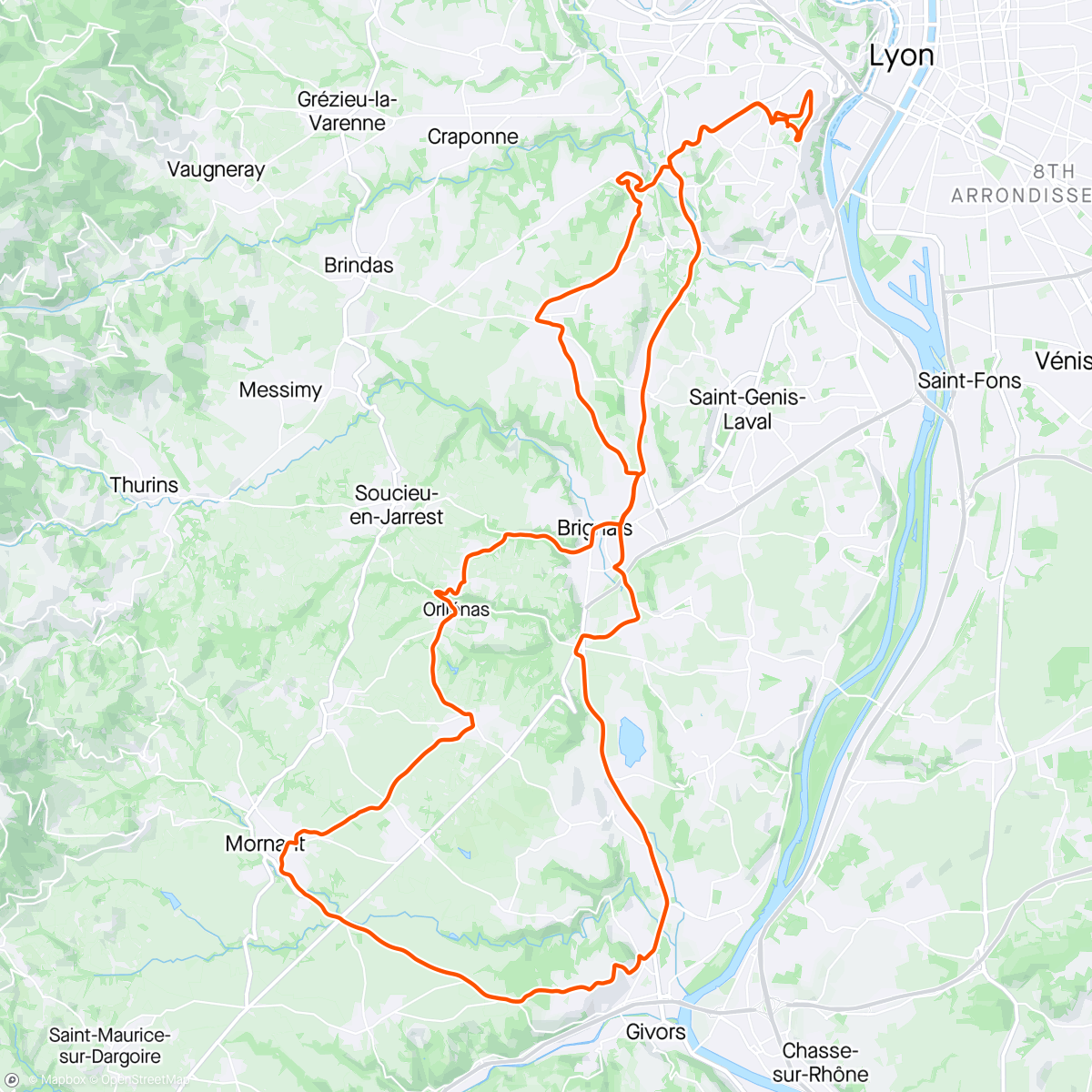 Map of the activity, Sortie vélo le matin 🌤