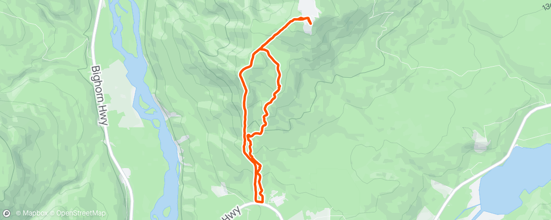Карта физической активности (Evening Trail Run ⛅🥶)