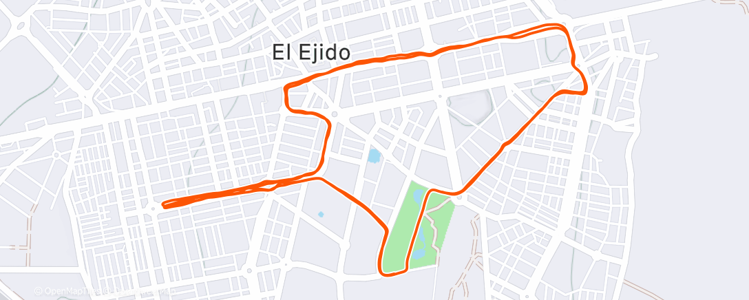 Map of the activity, Morning Run