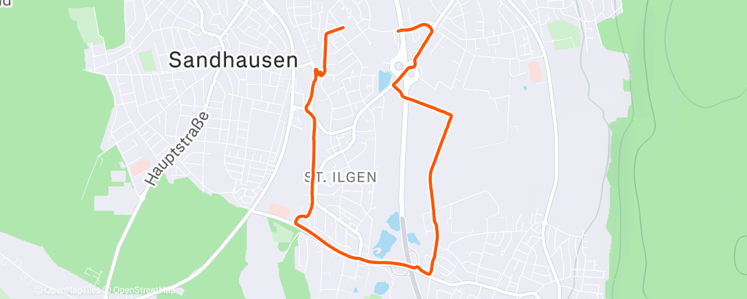Map of the activity, Kleine Regenrunde