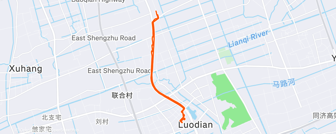Map of the activity, 午后骑行