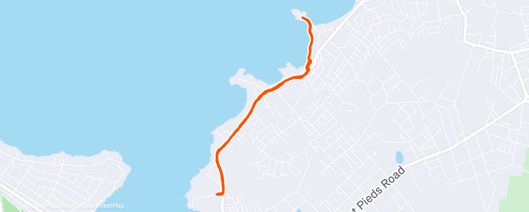 Map of the activity, Вечерний забег