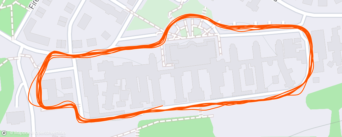 Map of the activity, Morning Run Zone 2