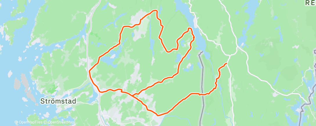 Map of the activity, Radfahren
