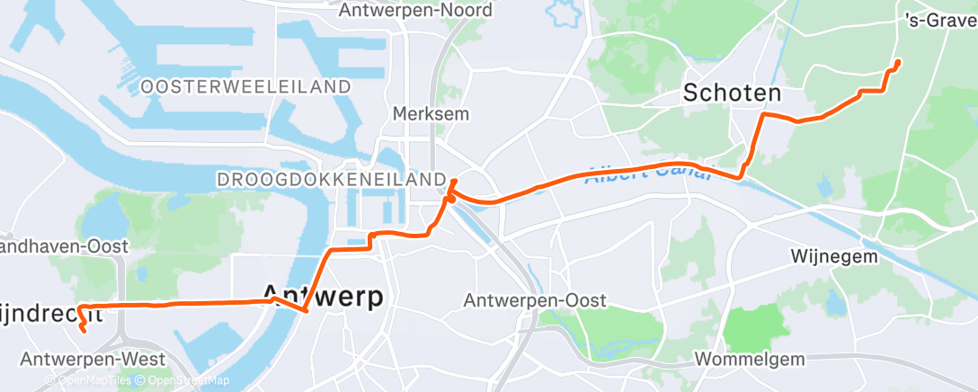 Map of the activity, Lunch Ride