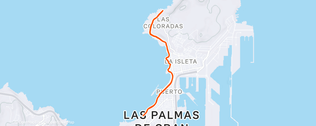 Map of the activity, Carrera de mañana
