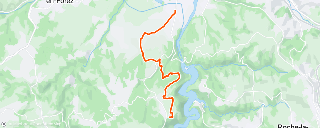 Mapa da atividade, Reco montée de Chambles avec Tom