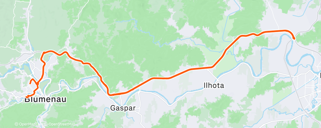 Map of the activity, Passeio fresquinho