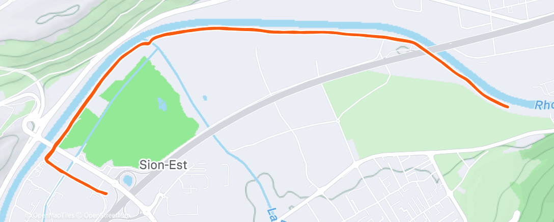 Map of the activity, Easy après le ski de rando