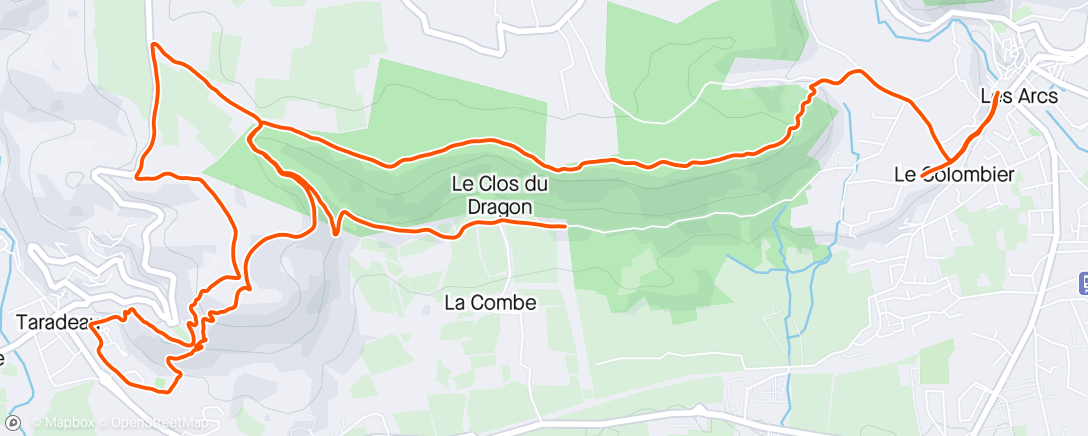 Map of the activity, Trail - Les Arcs 14K D+