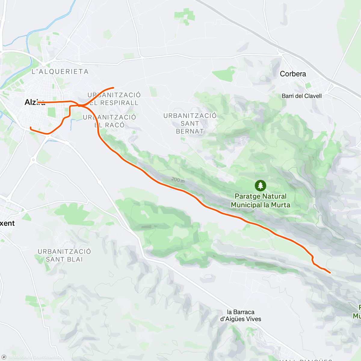 Map of the activity, Morning Ride