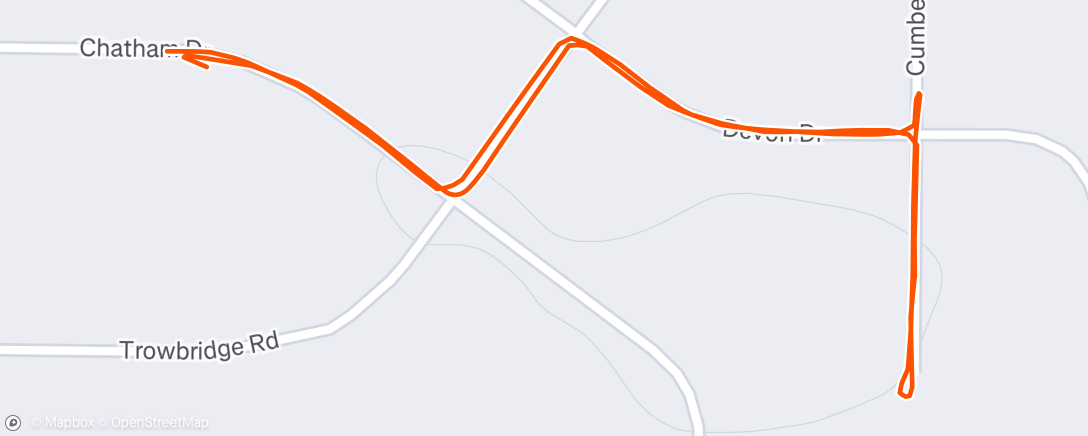 Map of the activity, Lunch Ride