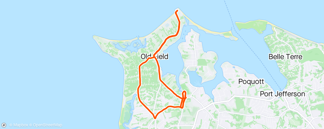 Map of the activity, ⛅ Old Field Lighthouse Run