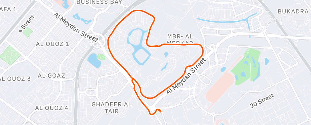 Map of the activity, Middagrit